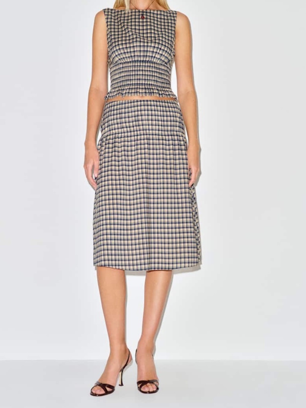 Reformation Clement Two Piece Blue - Size 2
